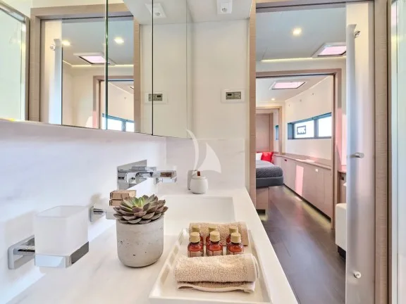 Master bathroom with amenities