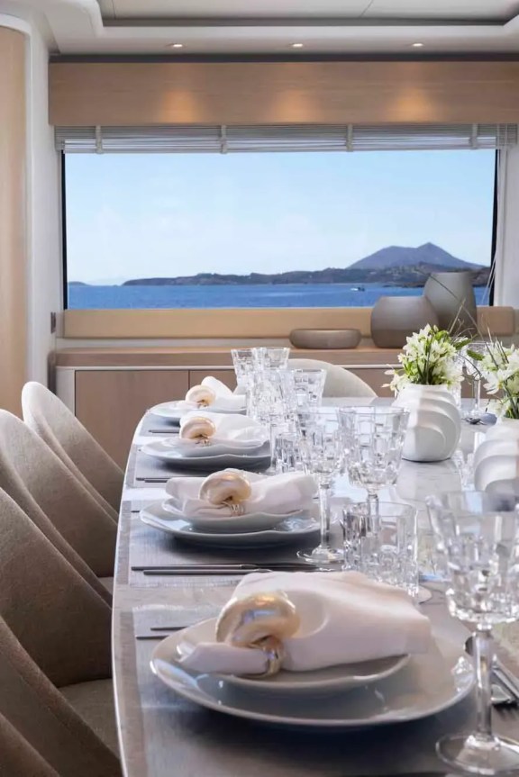 Interior Dining Area Window Starboard (main deck)