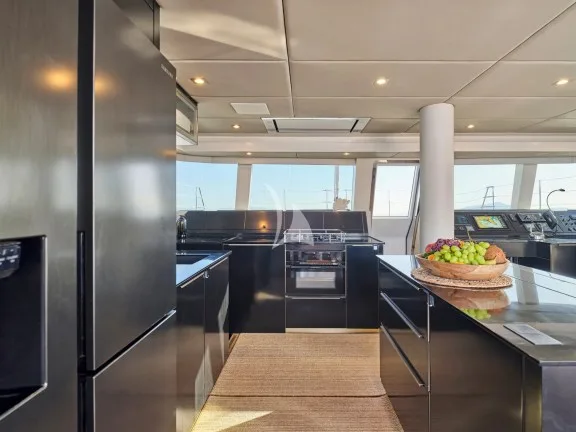 Galley with extensive fridges