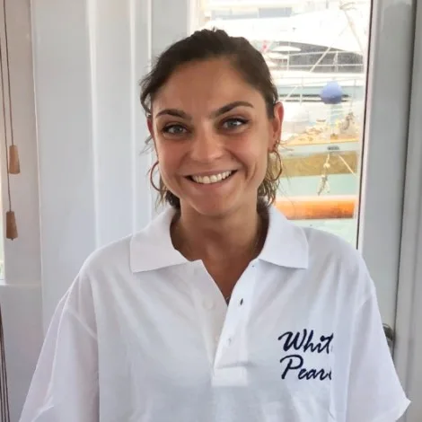 Crew of WHITE PEARL|Sofia Inztirtzoglou — Stewardess