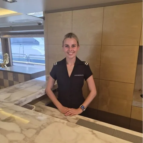 Crew of JUSTA DELIA|Mila Geel — Stewardess