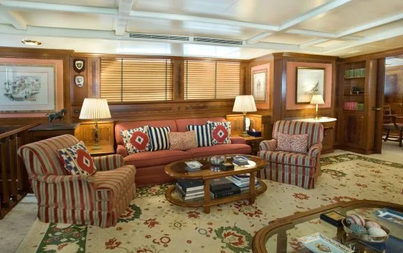 Main salon before refit