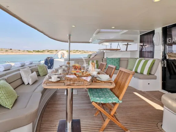 Aft seating area