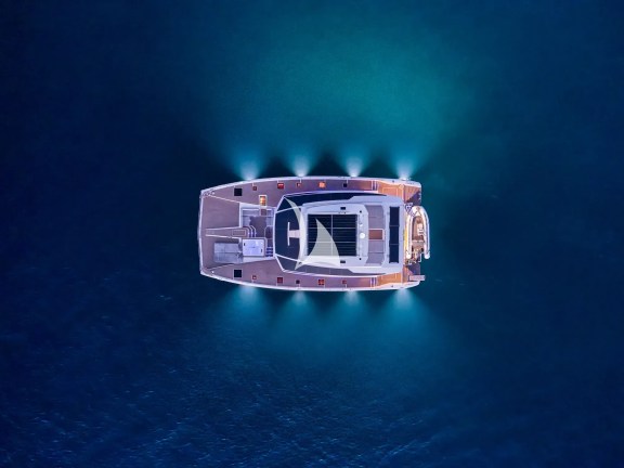 Aerial view evening