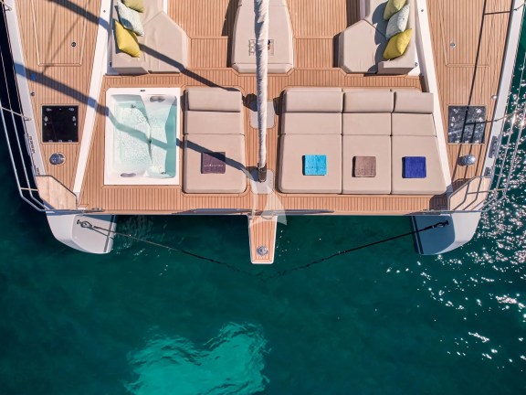 Aerial view fore deck