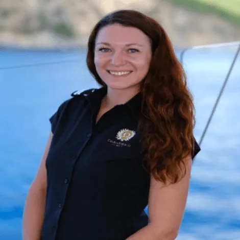 Crew of CHRISTINA O|Anna Kulicova — Stewardess