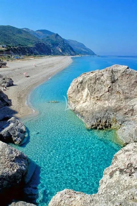 Kathisma beach, Lefkada, Ionio, Greece