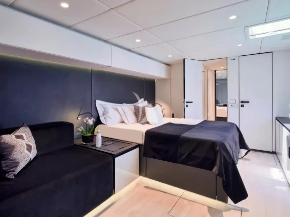 Master cabin with walk-in closet