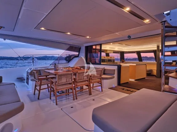 Dusk at sea