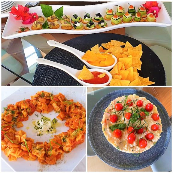 Excellent cuisine on board