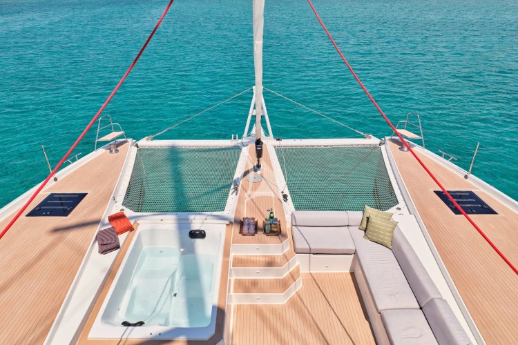 Arial view of foredeck