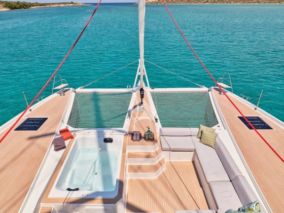Arial view of foredeck