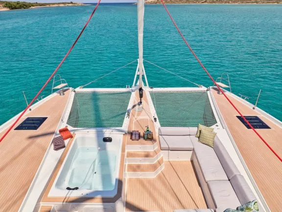 Arial view of foredeck