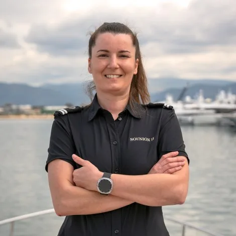 Crew of SOUNION II|Charikleia Papargiriou — Stewardess