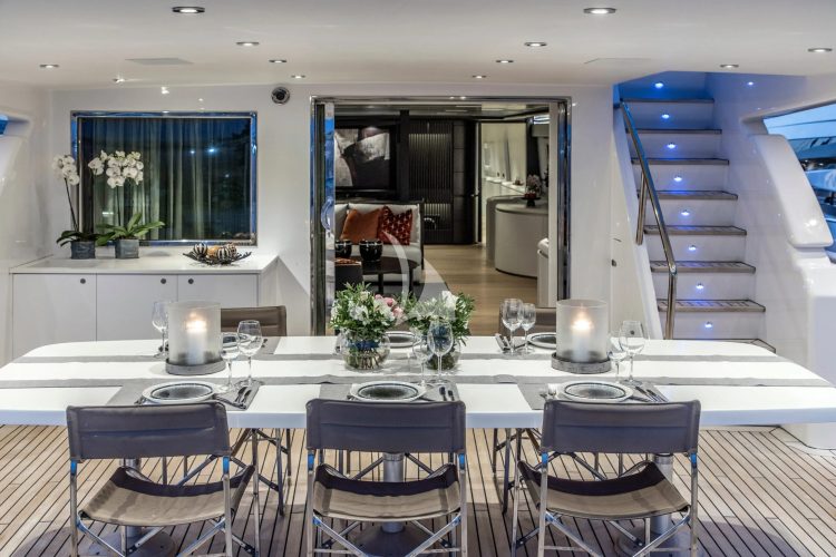 Aft Deck Dining Area