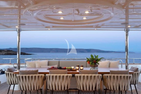 Main Deck dining table