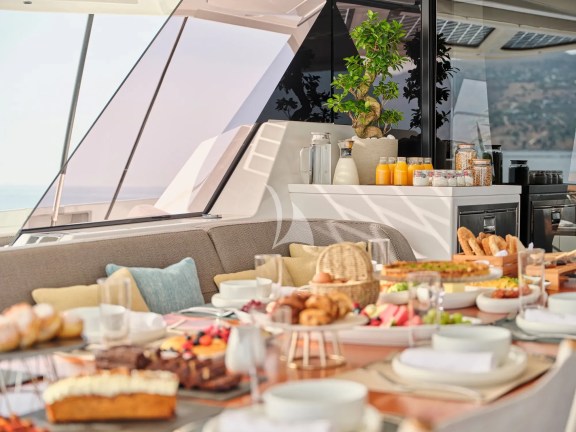 Rich breakfast table
