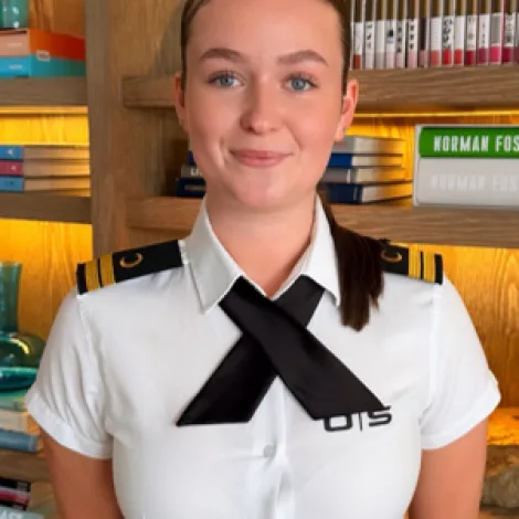 Crew of ORIENT STAR|Charlotte Moreira — Stewardess