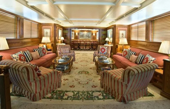 Main salon before refit
