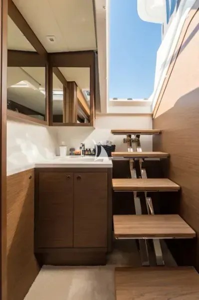 Stairs to cabin