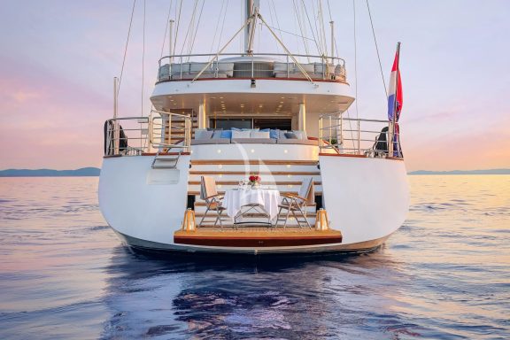 Lady Gita romantic platform sunset