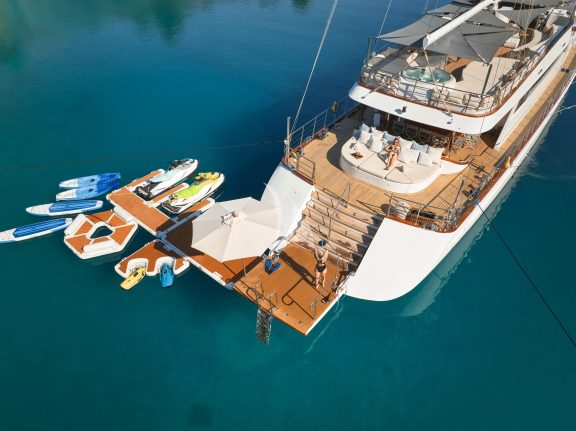 Lady Gita swim platform