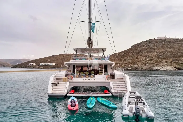 DOLLY 67ft Fountaine Pajot power catamaran charter in Greece