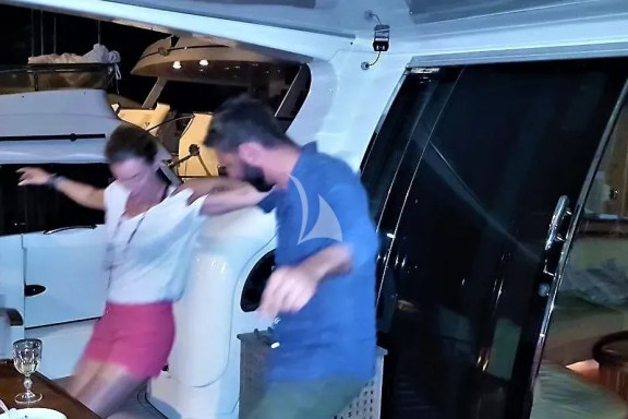 Syrtaki Dancing on the aft deck