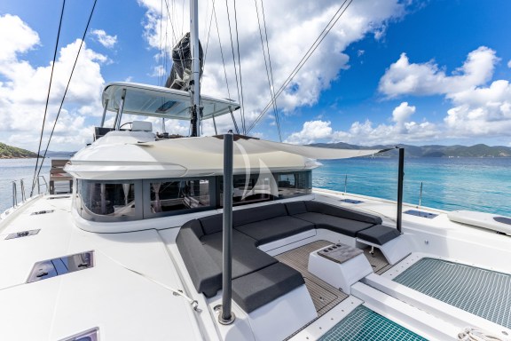 Fore Deck Lounge with Sun Shade