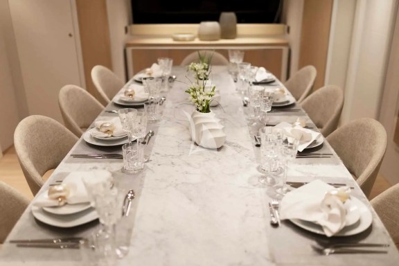 Interior Dining Table (main deck)