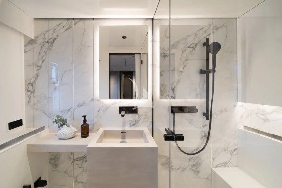 Bathroom and separate shower