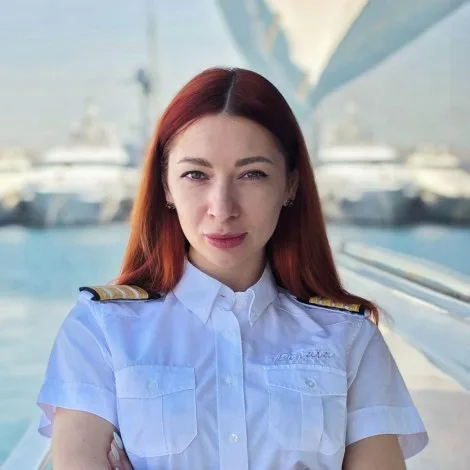 Crew of Dinaia|Olena Skrypka — Chief steward/ess
