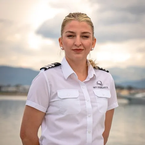 Crew of PAREAKI II|Margarita Serdari — Stewardess