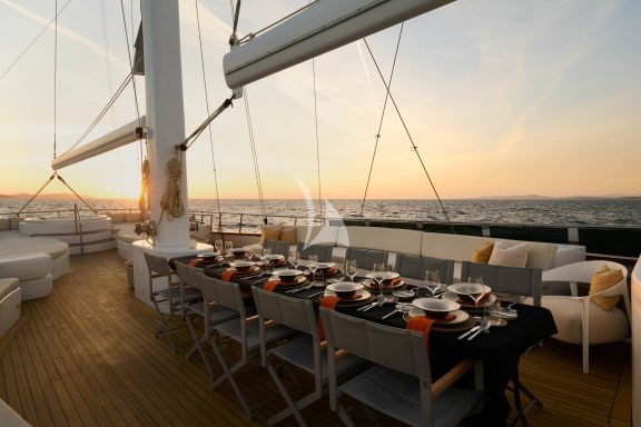 Lady Gita sundeck dining