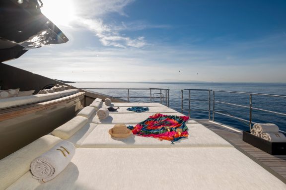 Main deck aft sun lounging area