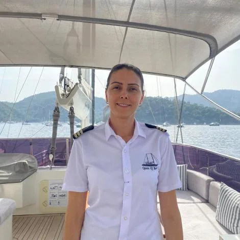 Crew of QUEEN OF MAKRI|Nilgun Berket — Stewardess