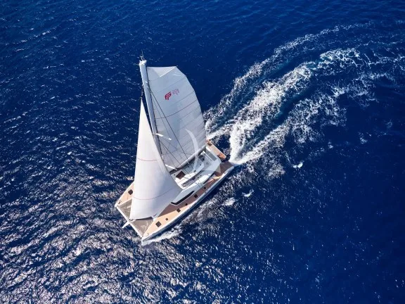 Pixie under sail