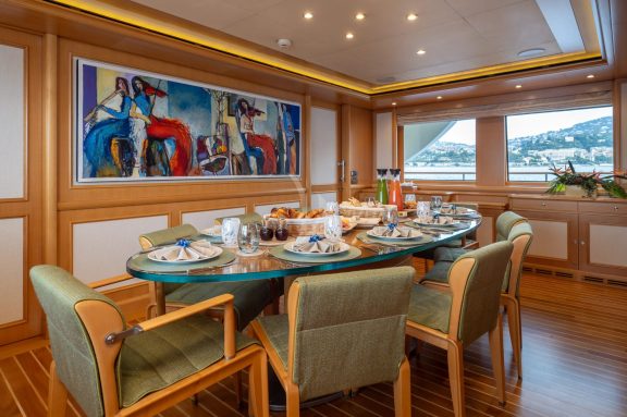 Main deck dining area