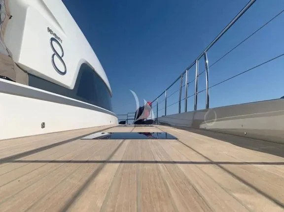 Side teak deck