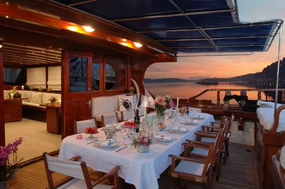Aft Deck Dining Area