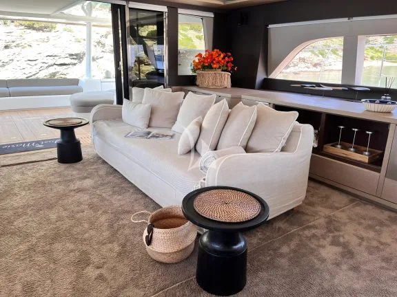 Main saloon sofa