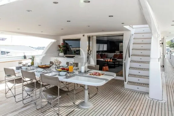 Aft Deck Dining Area