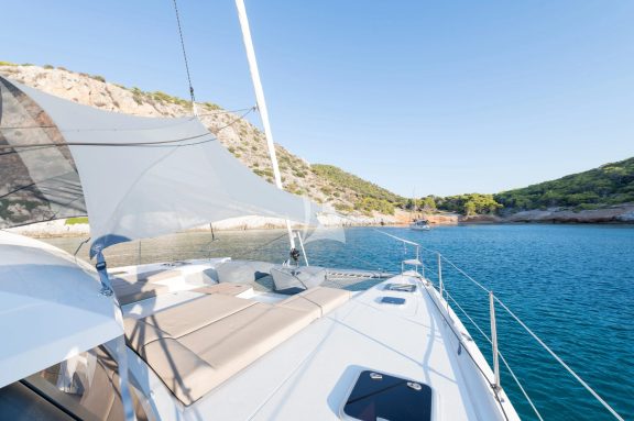 Foredeck with shade