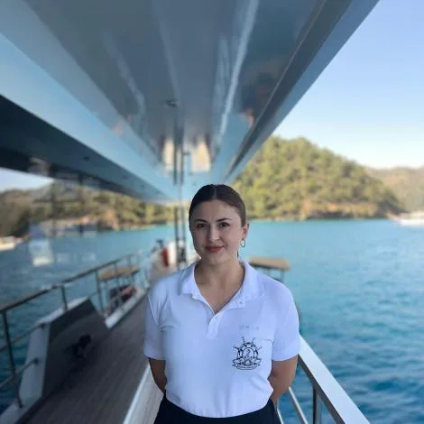 Crew of OCEAN BREEZE|Aysel Akgun — Stewardess