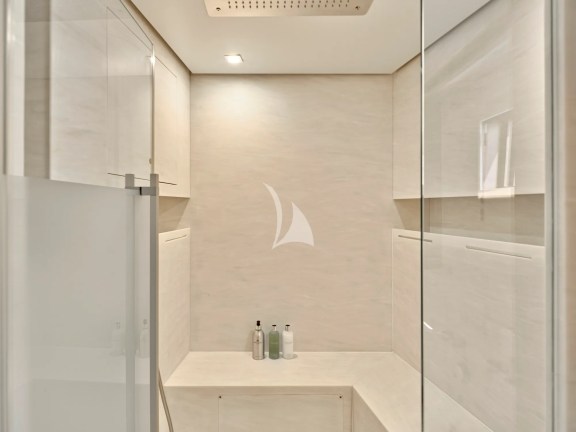 Owner's suite shower area