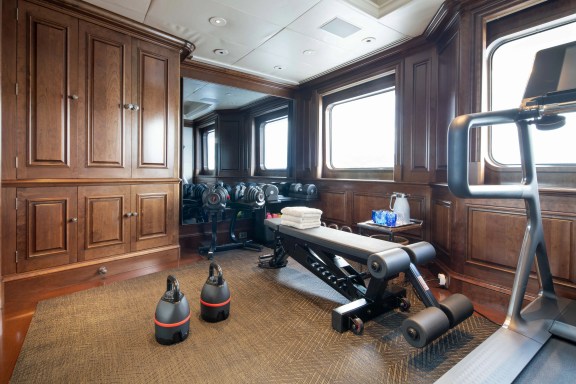 Gym on bridge deck