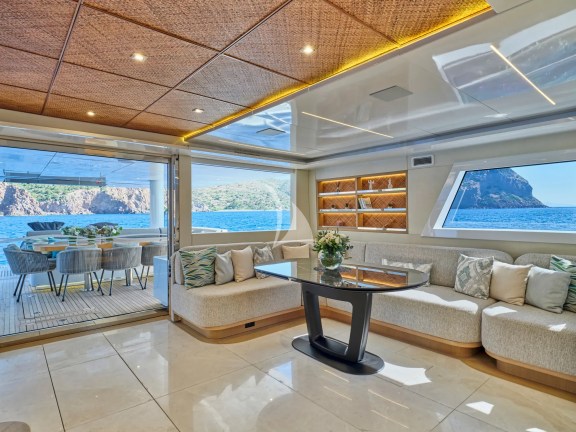 Dining table with cockpit view
