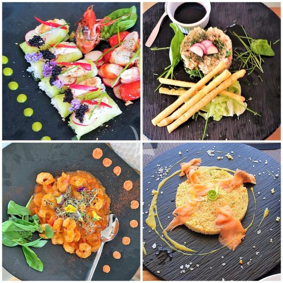 Excellent cuisine on board