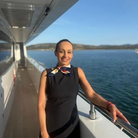 Crew of SEA WOLF|Elena Hatzidaki — Stewardess