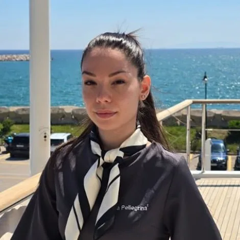 Crew of LA PELLEGRINA 1|Mikaela Veliu — Stewardess